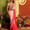 Womens Siddhartha Bansal | Mastani Pink Ombre Sari Set