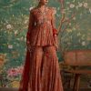 Womens Ridhi Mehra | Orange Print Awespiring Gharara Set