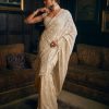 Womens Seema Gujral | Ivory Thread Work Sari Set