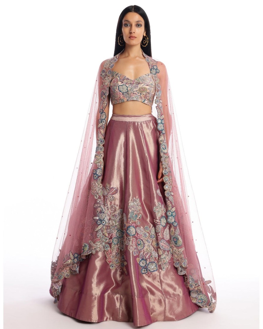 Womens Aisha Rao | Salvia Lehenga Set