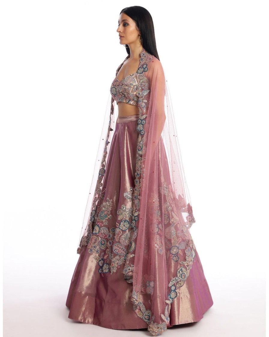 Womens Aisha Rao | Salvia Lehenga Set