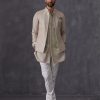 Mens Arjan Dugal | Mint And Pink Kurta Set