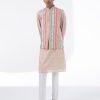 Mens Siddhartha Bansal Mens | Lavender Hush And Powder Pink Printed Kurta Set