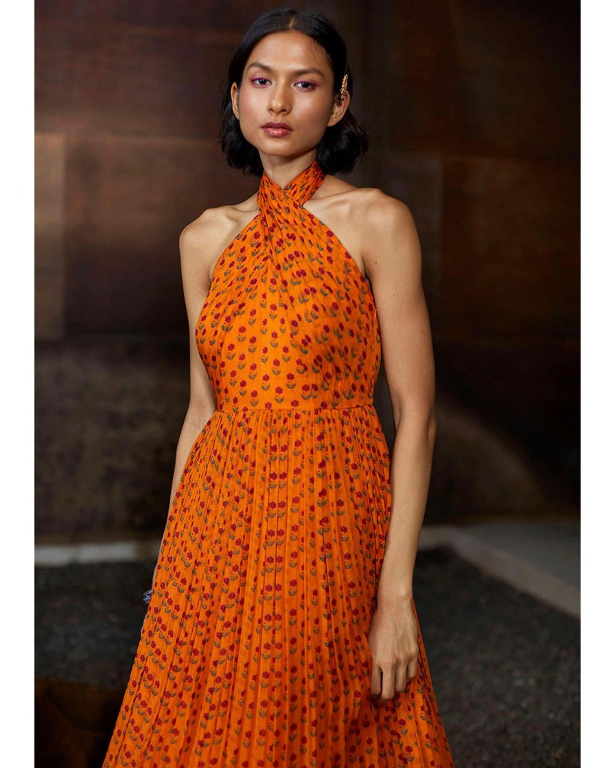 Womens Label Anushree | Hasya Halter Gown