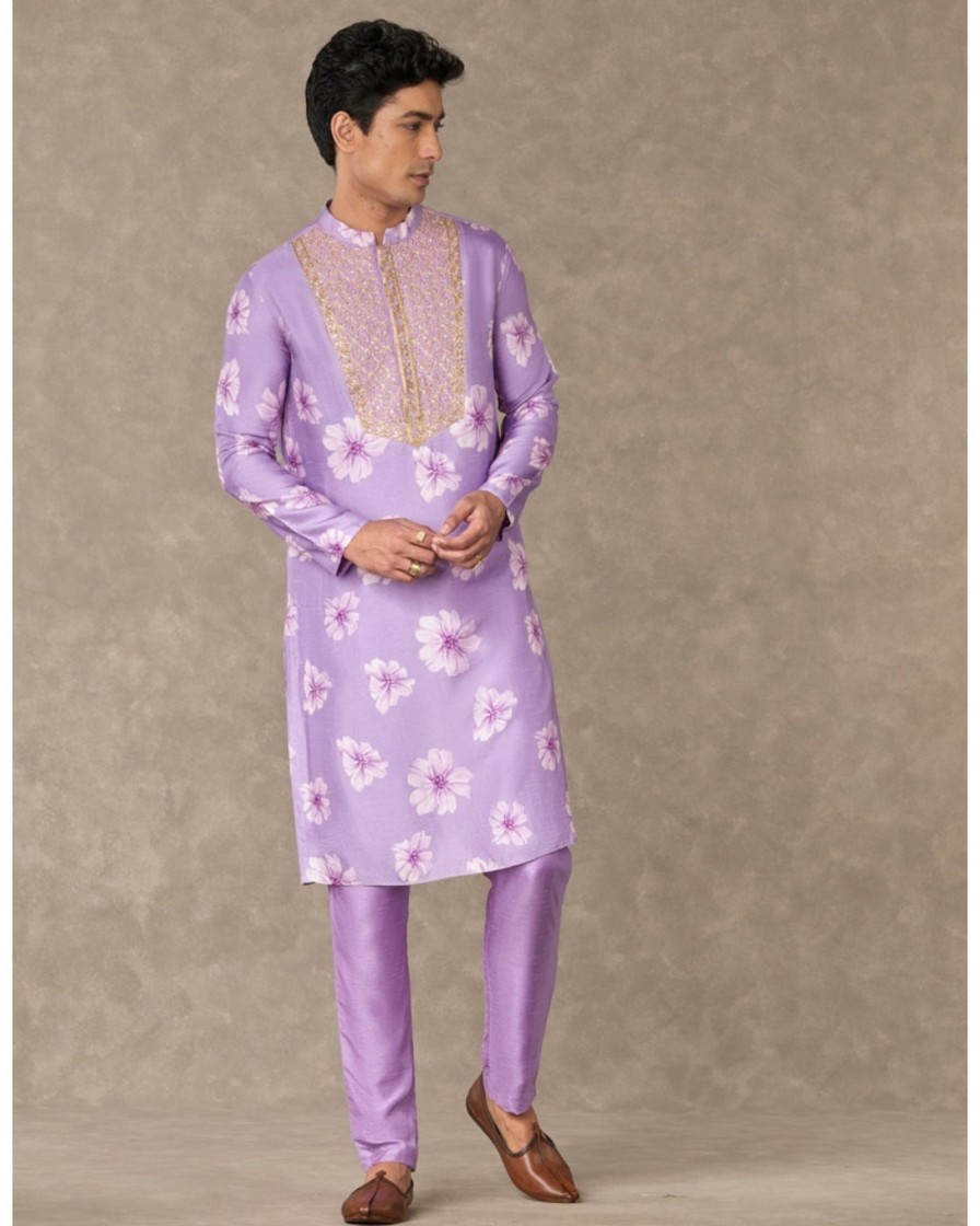 Mens House of Masaba Mens | Lilac Parijat Kurta Set