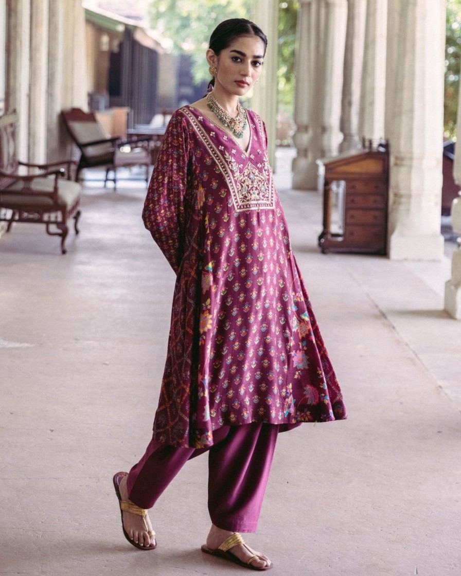 Womens Drishti u0026 Zahabia | Kalidaar Kurta Set