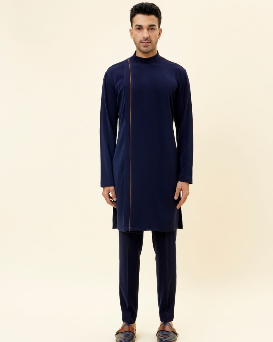 Mens SVA Menswear | Blue Volvo Kurta Set