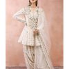 Womens Payal Singhal | Off White Embroidered Kurta With Salwaar And Dupatta