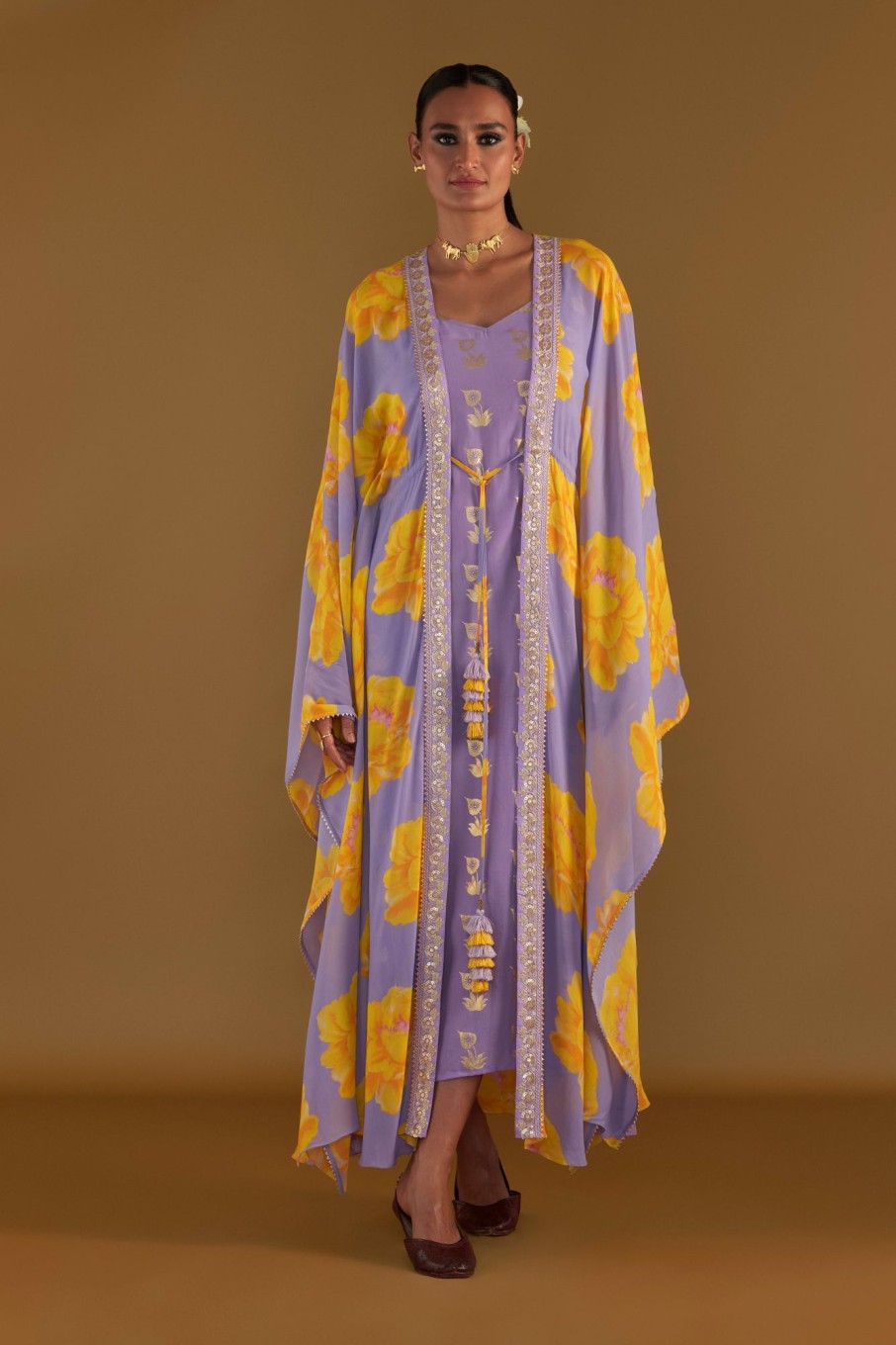 Womens House of Masaba | Lilac Sunshine Mimosa Cover-Up Kaftan