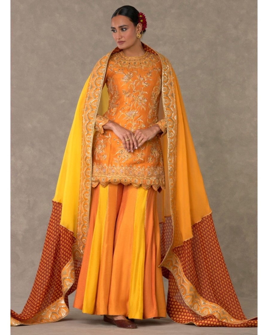 Womens House of Masaba | Rust Narangi Bagh Sharara Set