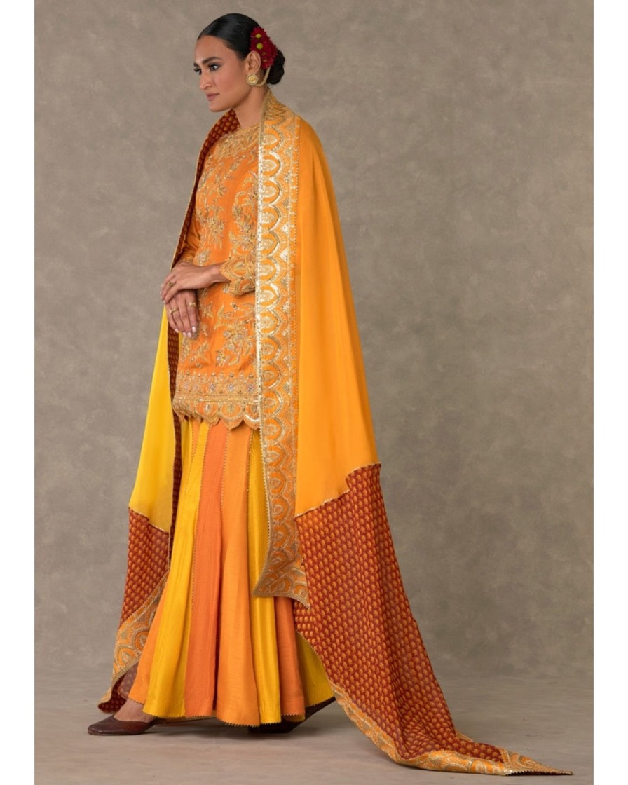 Womens House of Masaba | Rust Narangi Bagh Sharara Set