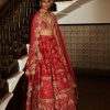 Bridal Petticoat Lane | Red Embellished Lehenga Set