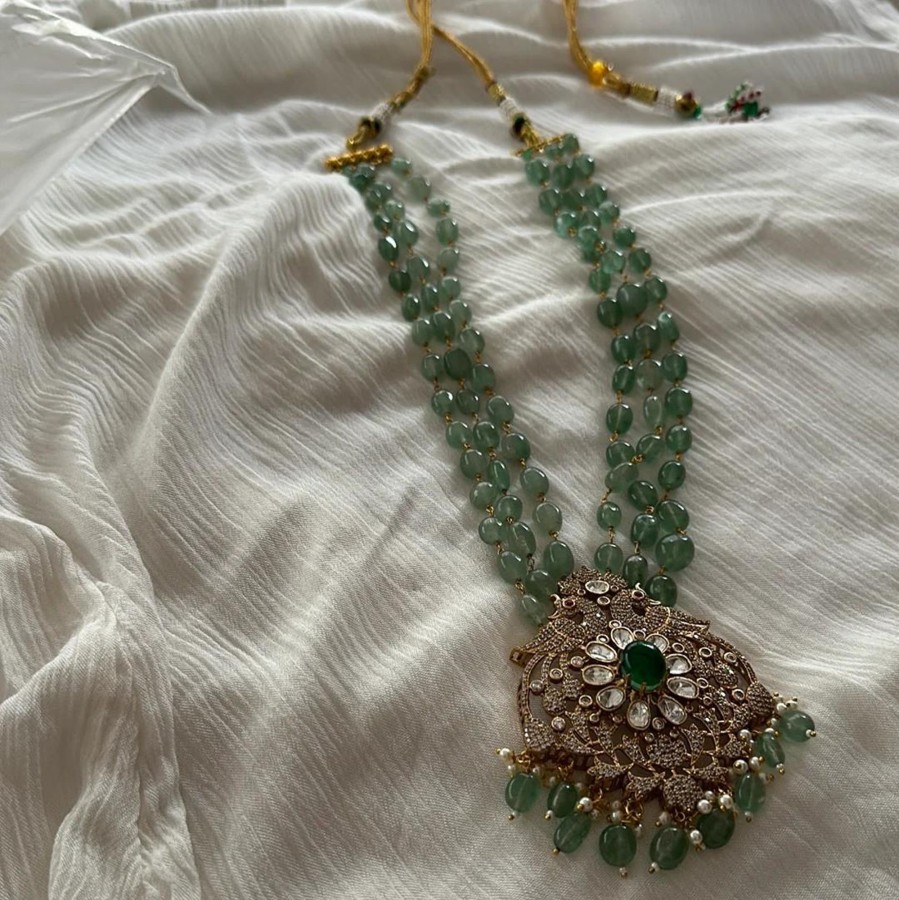 Womens KYNAH x Dhora India | Vintage Peridot Necklace