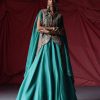 Womens Petticoat Lane | Teal Embroidered Cape U0026 Skirt Set