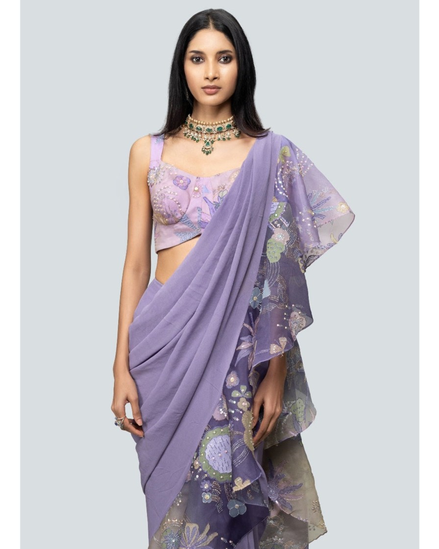 Womens Aisha Rao | Tarika Sari Set