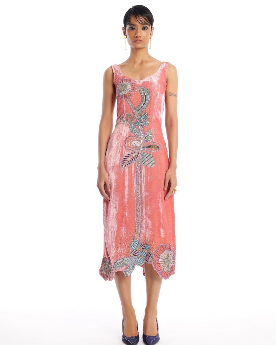 Womens Aisha Rao | Salmon Synergy Dress