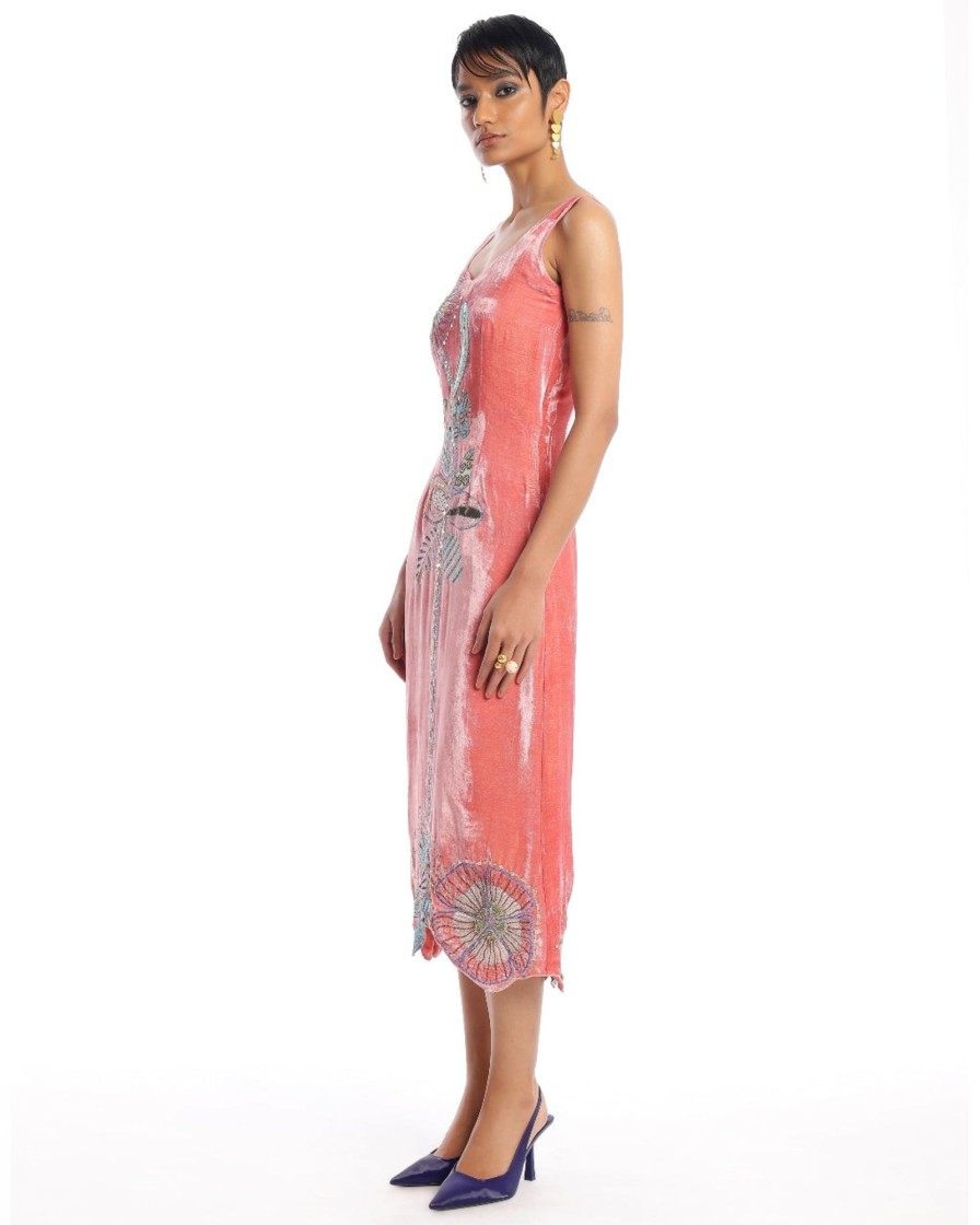 Womens Aisha Rao | Salmon Synergy Dress