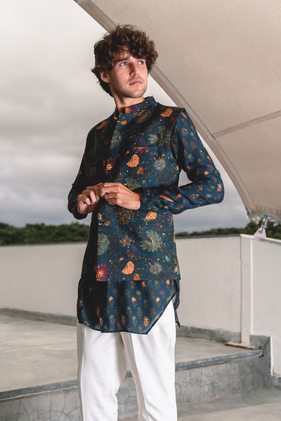 Mens Project Bandi | Peacock Ren Cotton Bandi