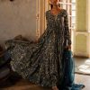 Womens Paulmi u0026 Harsh | Navy Blue Cotton Silk Printed Anarkali Set