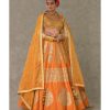 Bridal House of Masaba | Rust 'Paan-Patti' Lehenga Set