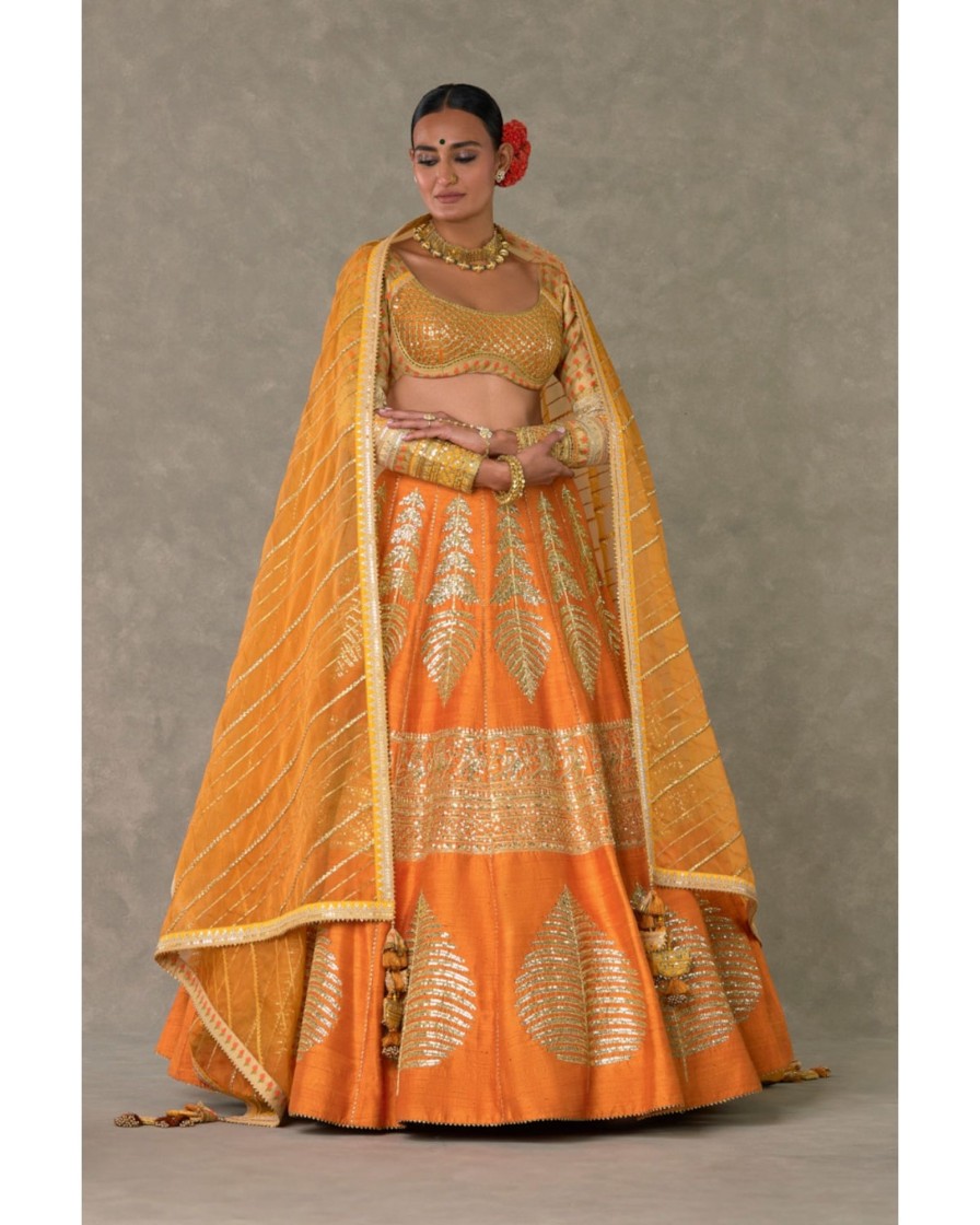 Bridal House of Masaba | Rust 'Paan-Patti' Lehenga Set