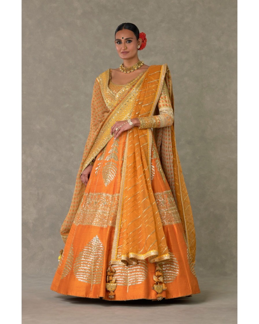 Bridal House of Masaba | Rust 'Paan-Patti' Lehenga Set