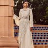 Womens Ridhima Bhasin | Retro Love Ivory Asymmetric Kurta Set