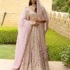 Bridal Arpita Mehta | Baby Orchid Mirror Embroidered Lehenga Set