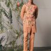 Mens Project Bandi | Peach Riviera Roma Kurta U0026 Pajama