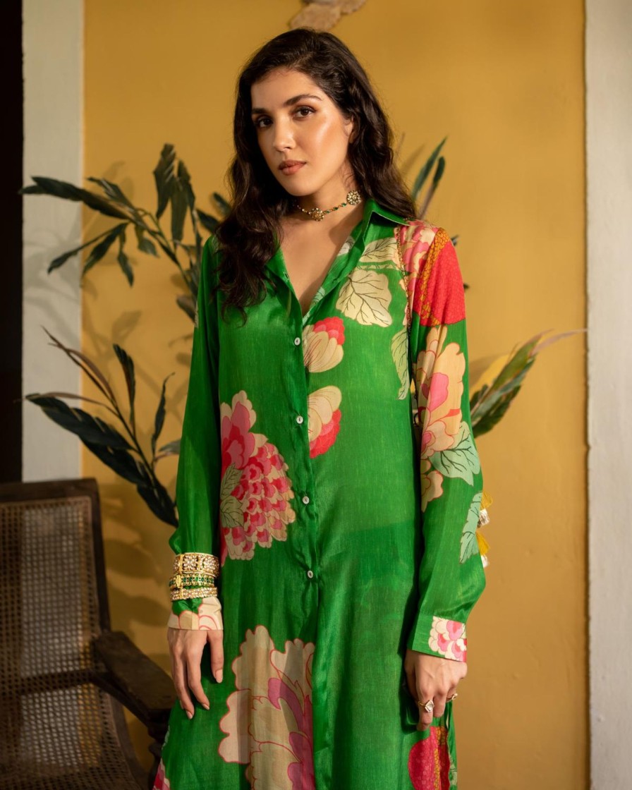 Womens Paulmi u0026 Harsh | Spring Blooming Floral Kurta Set