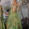 Womens Mrunalini Rao | Supta Mint Green Lehenga Set