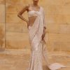 Womens Arpita Mehta | Coconut Embroidered Sequins Sari Set