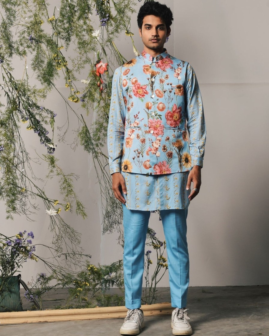 Mens Project Bandi | Sky Riviera Kurta U0026 Pajama