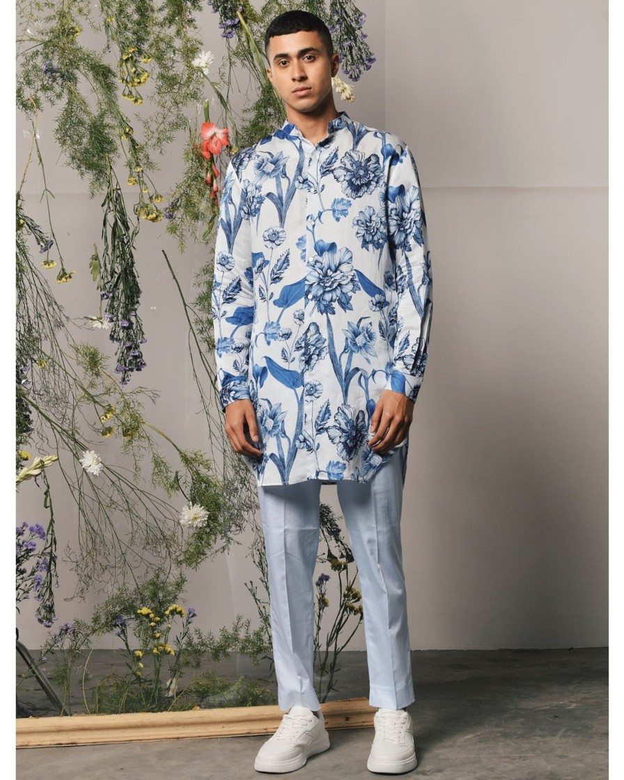 Mens Project Bandi | Blue Brava Kurta U0026 Pajama