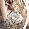 Bridal Paulmi u0026 Harsh | Black Vintage Floral Lehenga Set