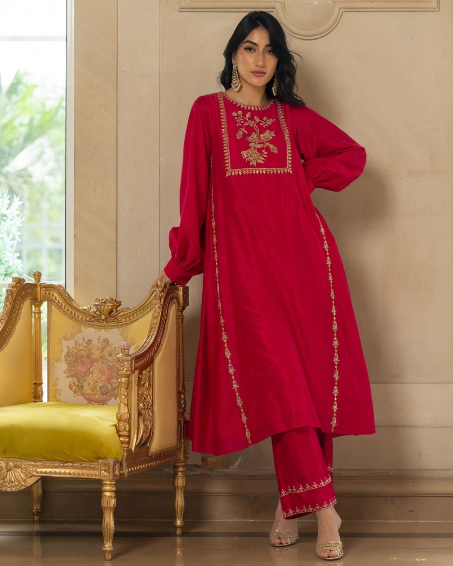 Womens Paulmi u0026 Harsh | Anar Motif Kurta Set