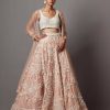 Womens Mala u0026 Kinnary | Rose Dust Rose Lehenga Set