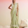 Womens Ridhi Mehra | Mint Paloma Sari Set