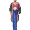 Womens Siddhartha Bansal | Jade Hand Embroidered Shrug Set