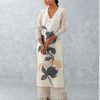 Womens Devnaagri | Ivory Hand Painted Chanderi Kurta Set