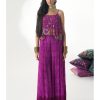 Womens Siddhartha Bansal | Purple Embroidered Co-Ord Set