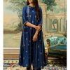 Womens Paulmi u0026 Harsh | Electric Blue Butti Embroidered Kurta Set