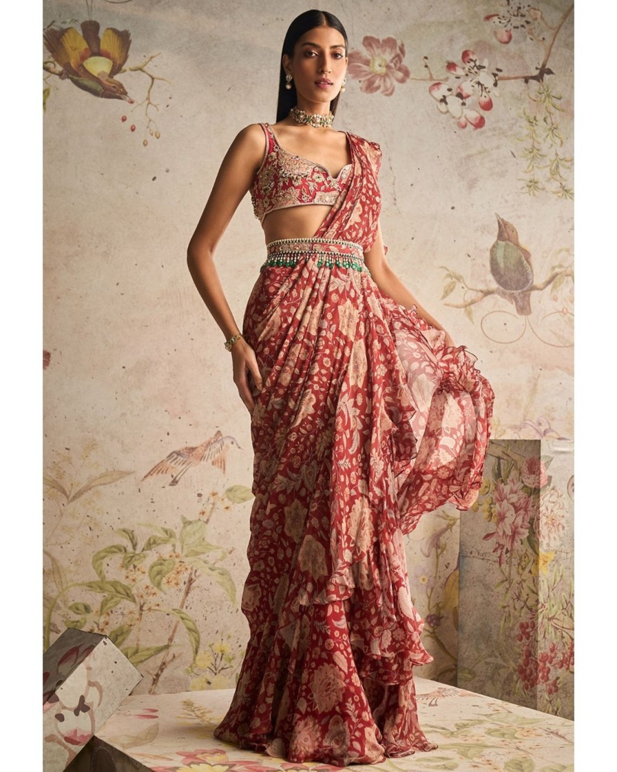 Womens Ridhi Mehra | Glamour Sari Set