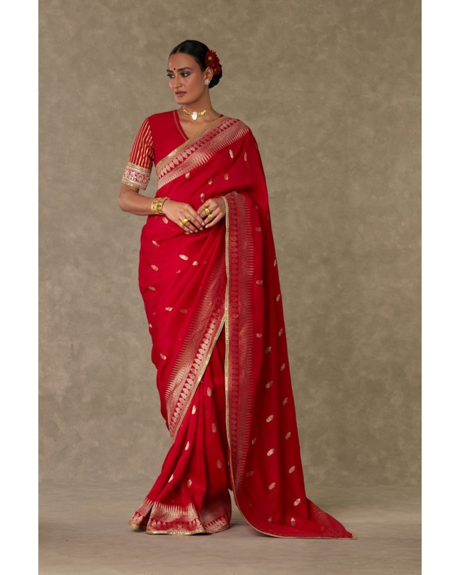 Womens House of Masaba | Red Haath Phool Sari Set