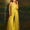 Bridal Gopi Vaid | Shamita Shetty In Golconda Yellow Arsh One Shoulder Set