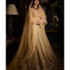 Bridal Seema Gujral | Gold Beaded Lehenga Set