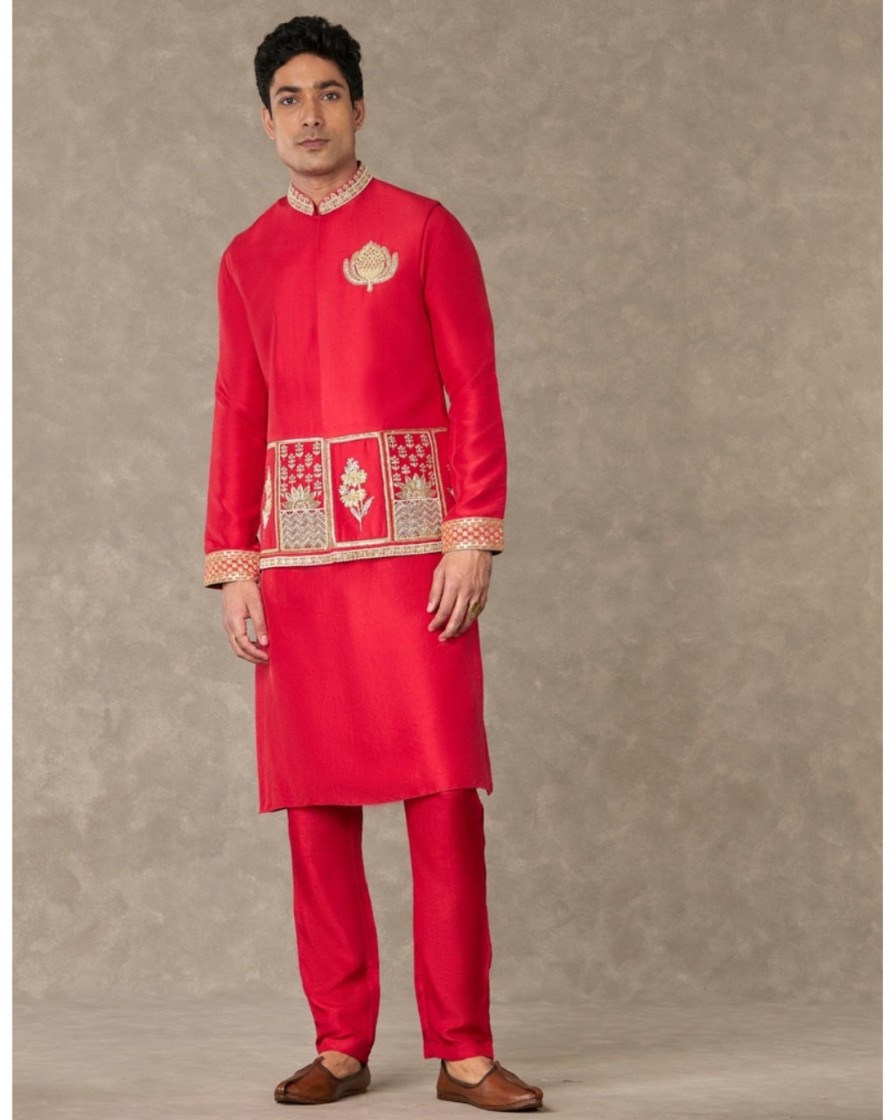 Mens House of Masaba Mens | Red Anar Kurta Set