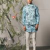 Mens Project Bandi | Blue Palermo Kurta U0026 Pajama