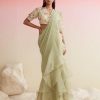 Womens Ridhi Mehra | Mint Green Aaira Sari Set