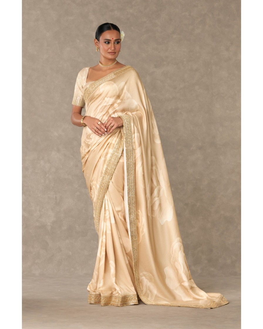 Womens House of Masaba | Beige Gulaab Sari Set